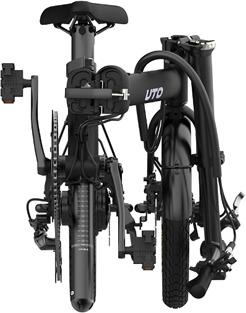  UTO Morning OG16 Electric Folding Bike 2027 in Onyx Black -1
