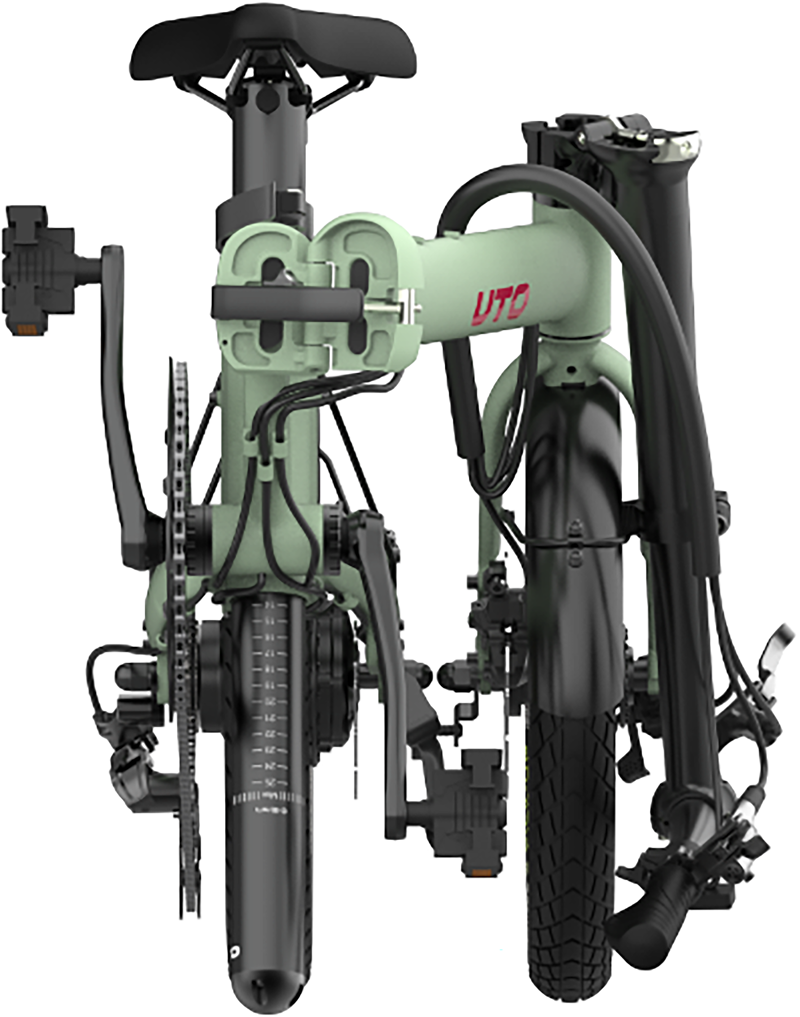 UTO Morning OG16 Electric Folding Bike 2027 in Sage Green-1
