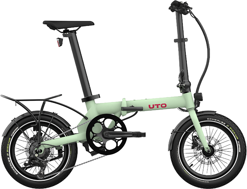 UTO Morning OG16 Electric Folding Bike 2027 in Sage Green