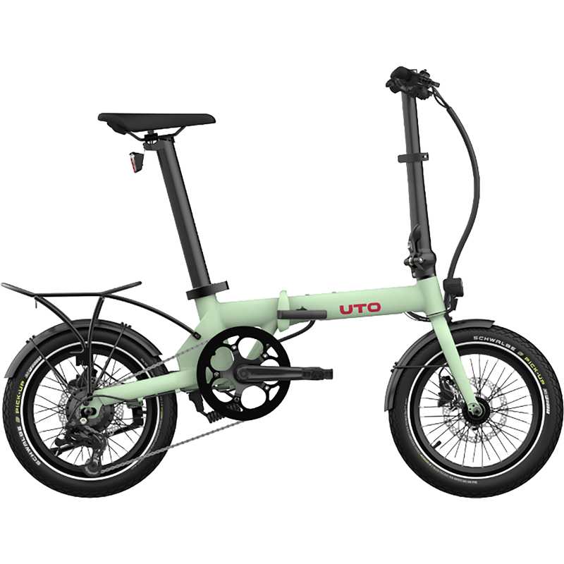 Balfes Bikes Uto UTO Morning OG16 Electric Folding Bike 2027 in Sage Green | Free postage over £30, £10 off first order, price match & 0% finance.