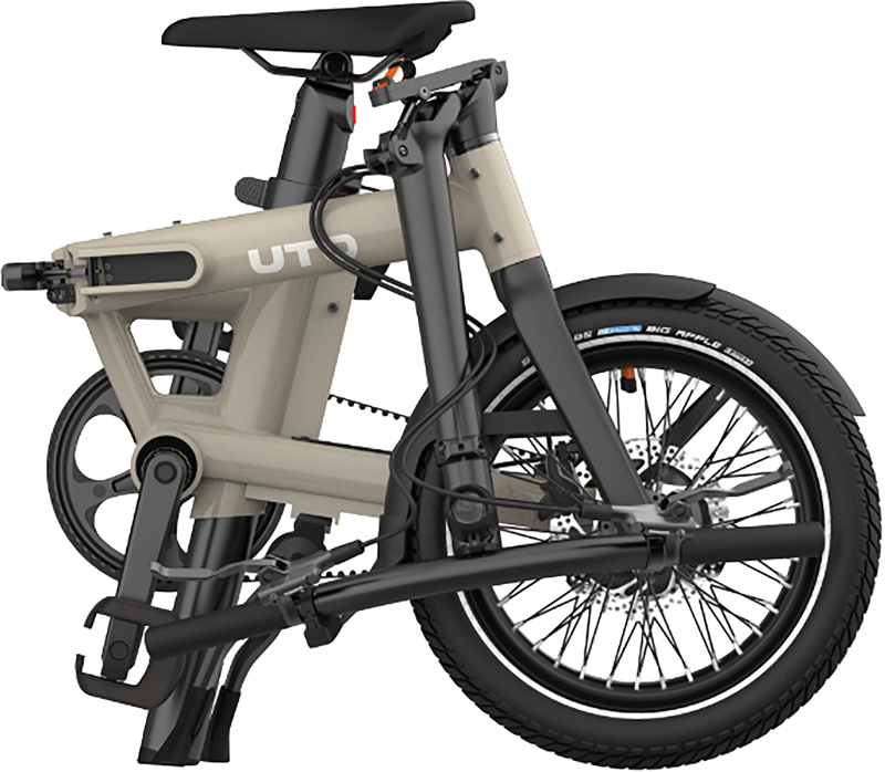 UTO Morning Pro16 Electric Folding Bike 2027 in Taupe-3