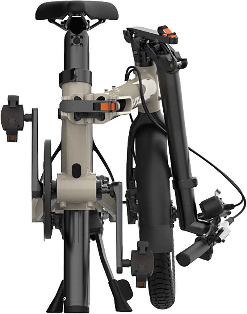 UTO Morning Pro16 Electric Folding Bike 2027 in Taupe-2