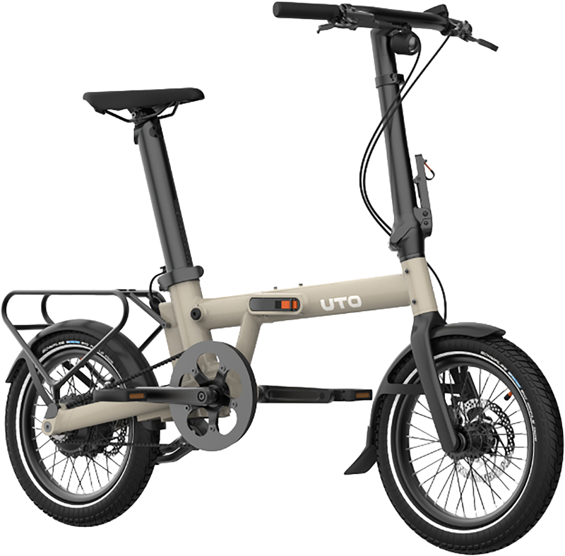 UTO Morning Pro16 Electric Folding Bike 2027 in Taupe-1