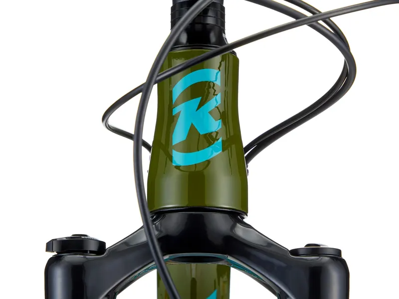 Kona Process 134 Full Suspension Mountain Bike 2025 in Gloss Olive with Eris and Sandal Decals-4