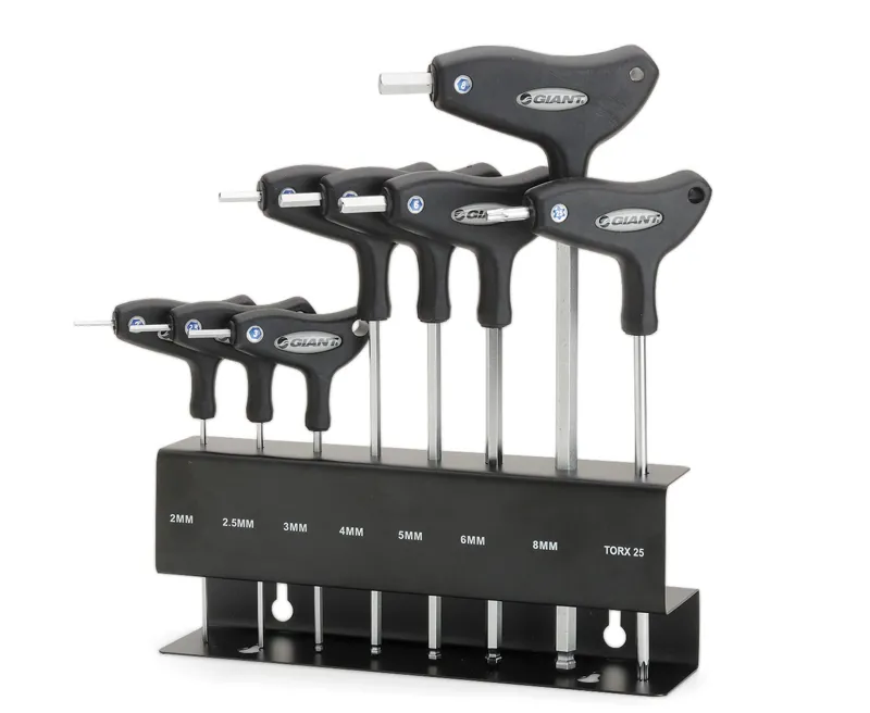 Giant 8-piece Hex Key/Allen Key Set in Black