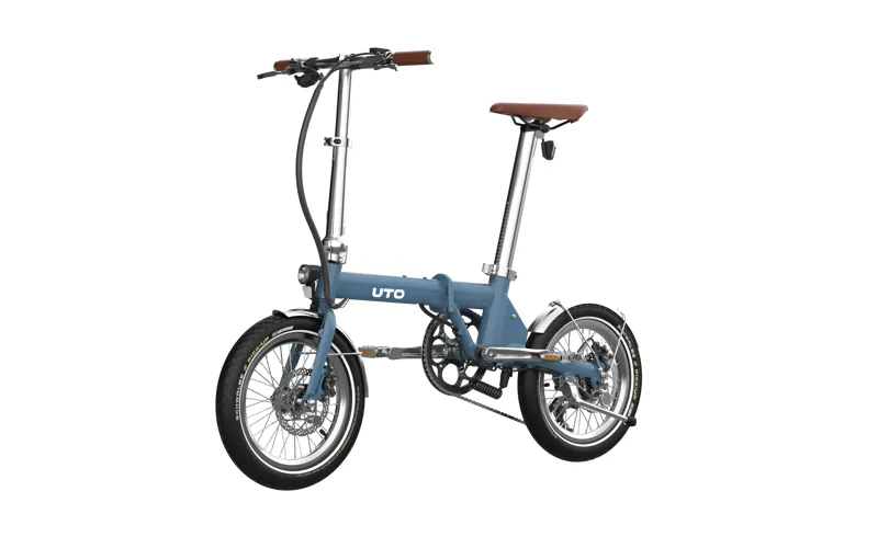 UTO Morning Vintage OG16 Electric Folding Bike 2027 in Satin Blue-3