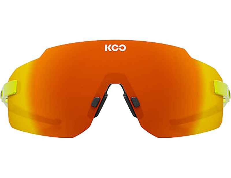 Koo Supernova Sunglasses in Yellow Fluo/Red Mirror-1