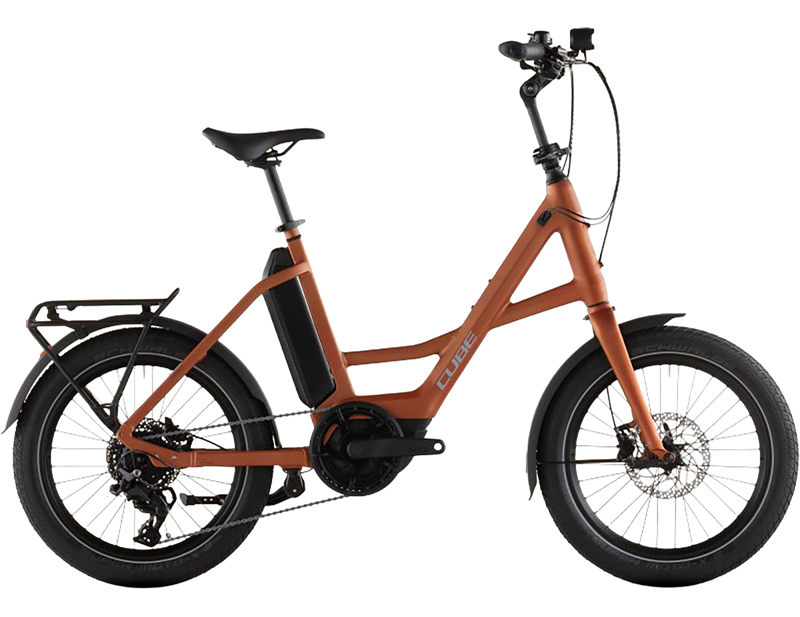 Balfes Bikes Cube Compact Hybrid 545 Electric Bike 2026 in Rustorage/Reflex | Free postage over £30, £10 off first order, price match & 0% finance.