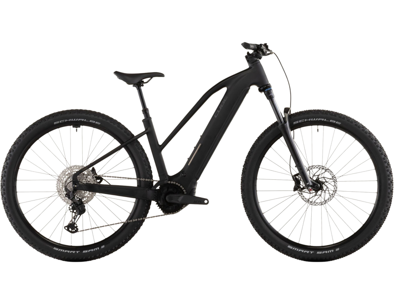 Cube Reaction Hybrid Pro 800 Trapeze Electric Mountain Bike 2026 in Blackline