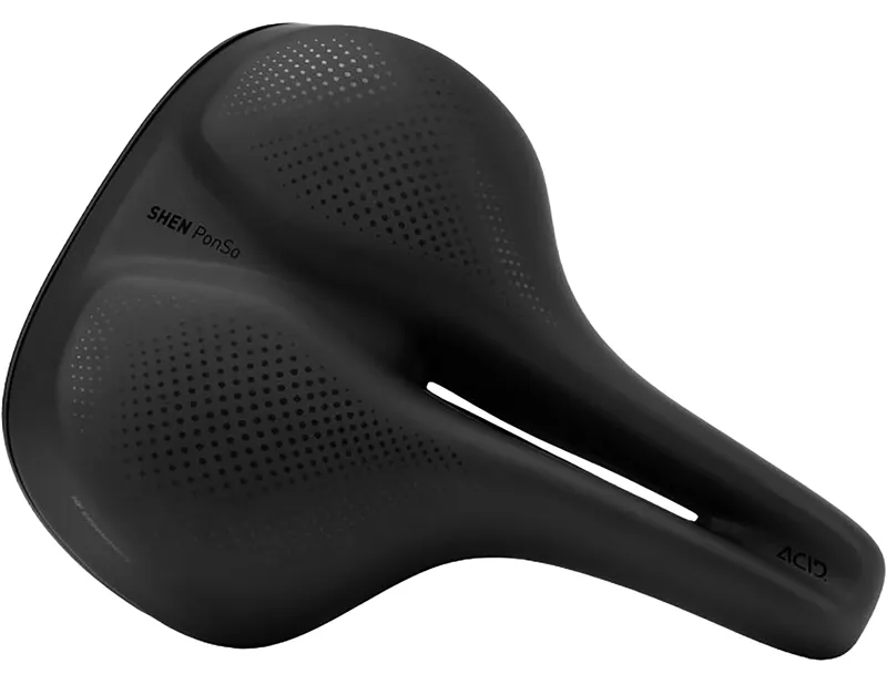 Balfes Bikes Acid Saddle Shen Ponso in Black | Free postage over £30, £10 off first order, price match & 0% finance.