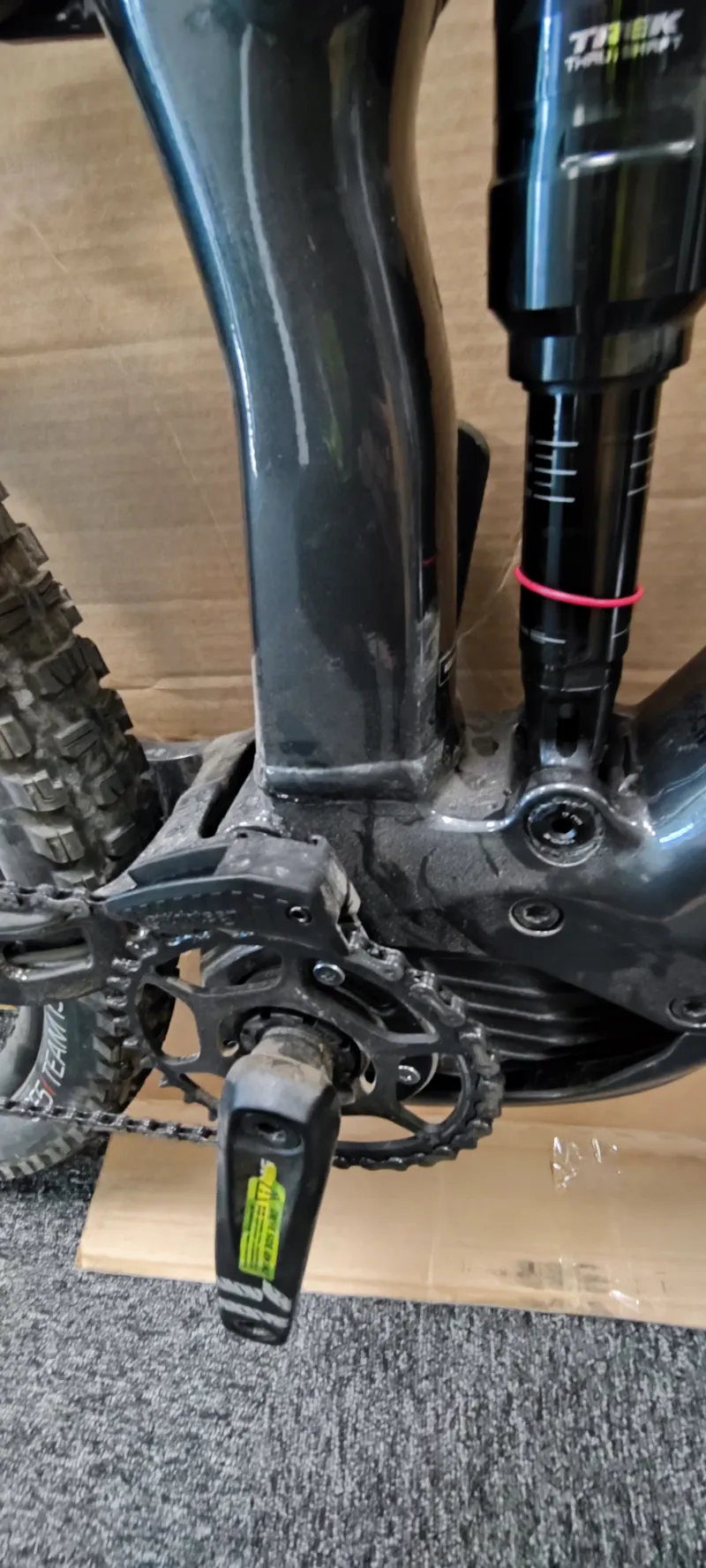 EX DEMO Trek Rail 9 GX AXS Full Suspension Electric Mountain Bike Large 2023 in Dnister Black-2