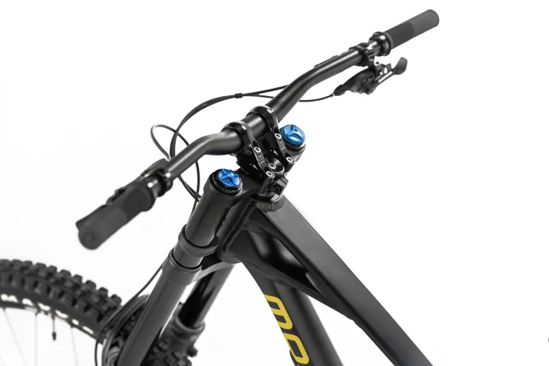 Mondraker SUMMUM R Mullet Full Suspension Downhill Mountain Bike 2027 in Fog Gray/Black/Yellow-4