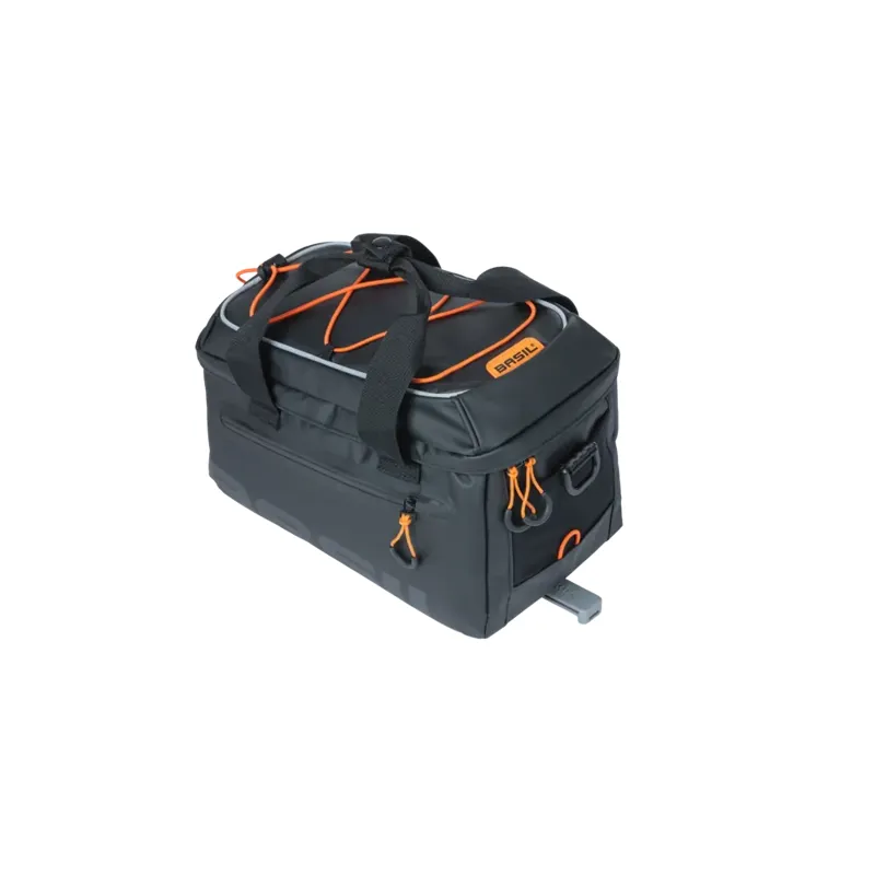 Basil Miles Tarpaulin Trunkbag 7L MIK in Black Orange-2