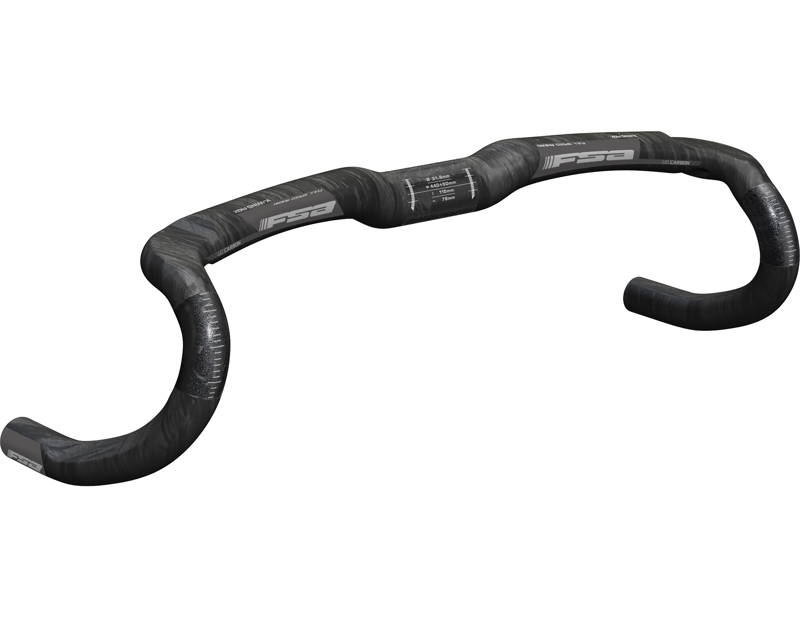 FSA K-Wing AGX Carbon Compact Handlebar in Black