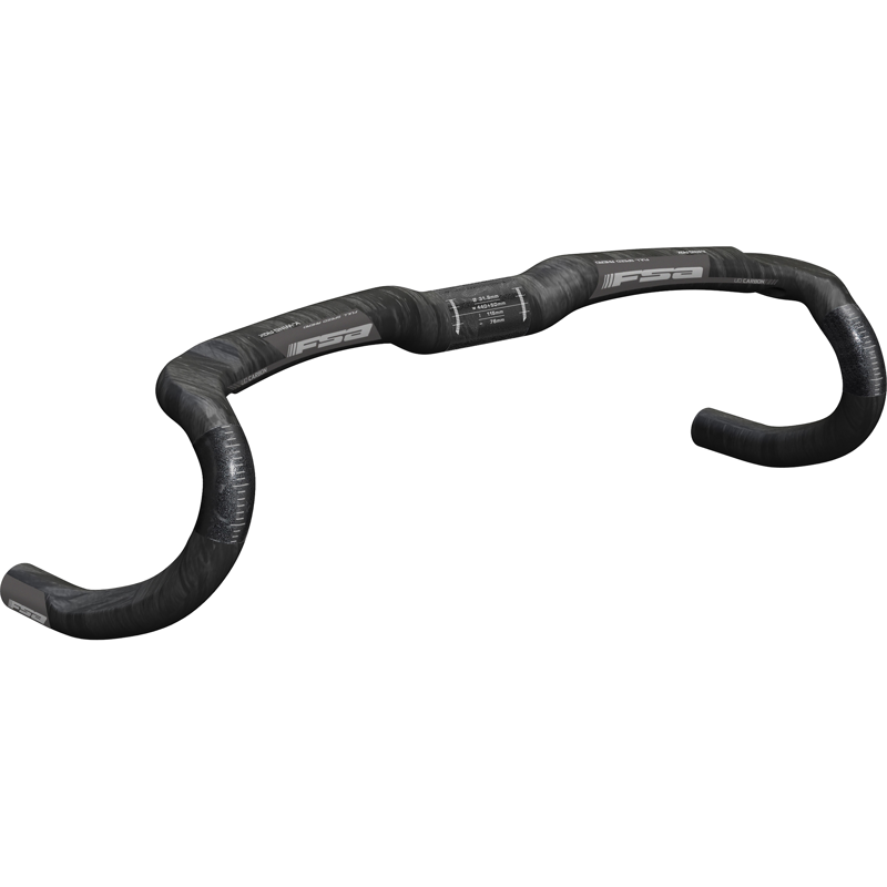 Balfes Bikes Fsa FSA K-Wing AGX Carbon Compact Handlebar in Black | Free postage over £30, £10 off first order, price match & 0% finance.
