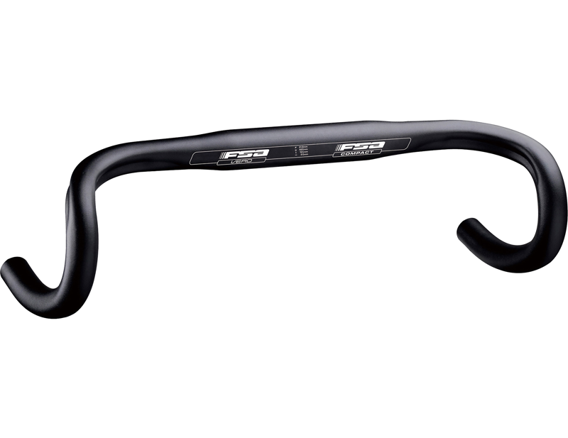 Balfes Bikes Fsa FSA Vero Compact Road Handlebar in Black | Free postage over £30, £10 off first order, price match & 0% finance.