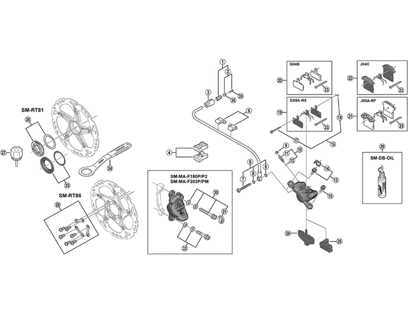 Balfes Bikes Shimano SM-RT76 rotor fixing bolt unit | Free postage over £30, £10 off first order, price match & 0% finance.