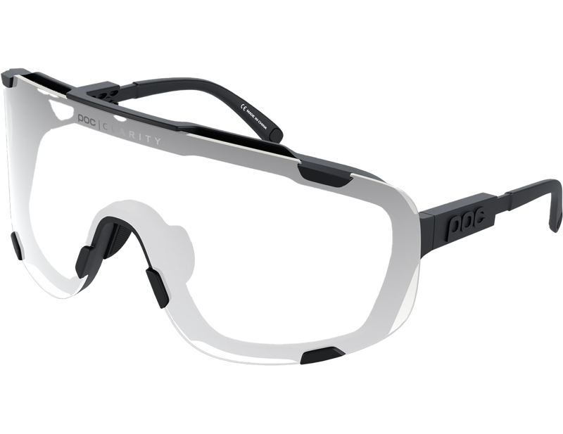 POC Devour Photochromic in Translucent Black/Clarity Photochromic/Changeable Grey