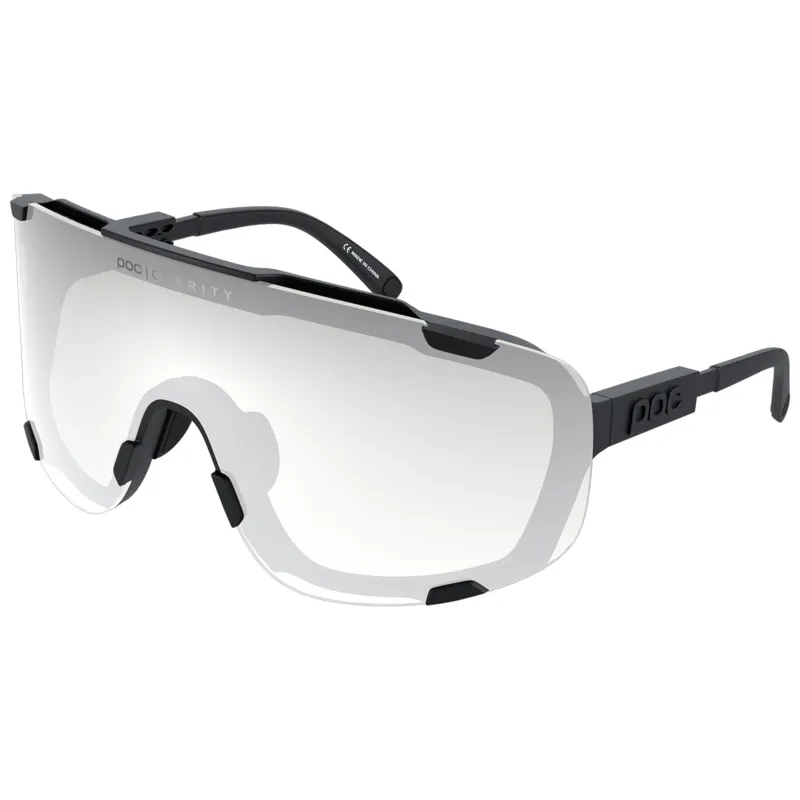 POC Devour WF Photochromic in Translucent Black/Clarity Photochromic/Changeable Grey