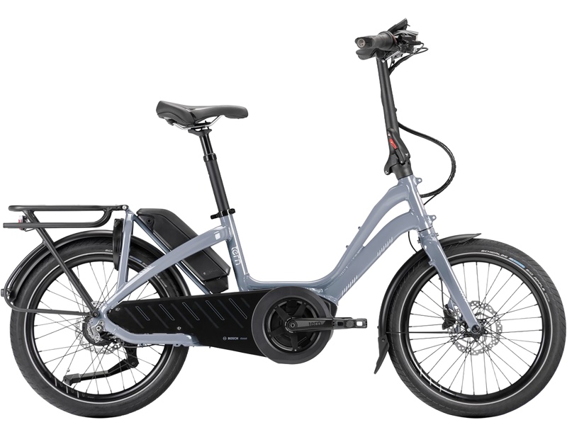 Balfes Bikes Tern NBD P8i Active Plus Electric Cargo Bike 2025 in Gloss Metallic Silver Blue | Free postage over £30, £10 off first order, price match & 0% finance.