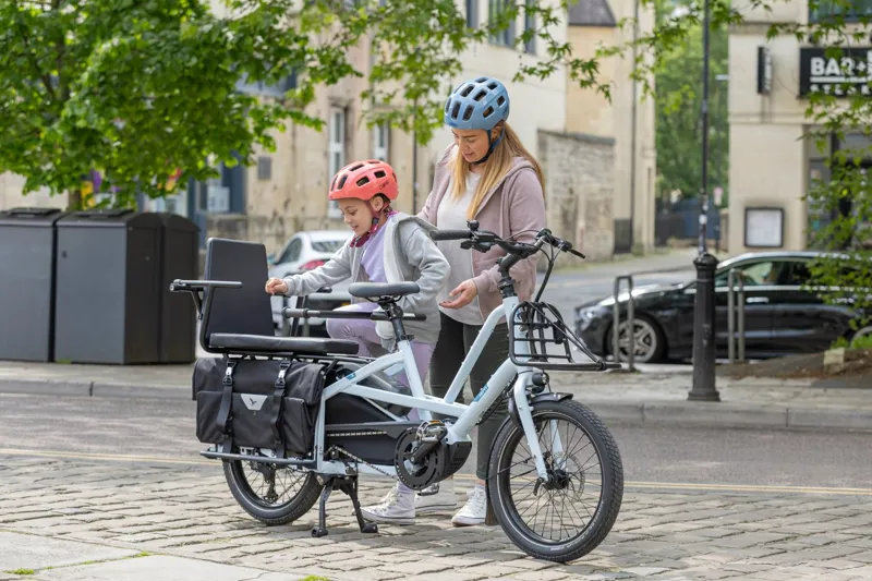 Tern Quick Haul Long D9 Performance 400Wh Electric Cargo Bike 2026 in Satin Ice Grey-5