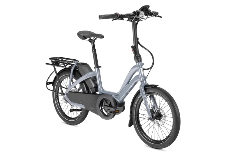 Tern NBD P8i Active Plus Electric Cargo Bike 2025 in Gloss Metallic Silver Blue-2