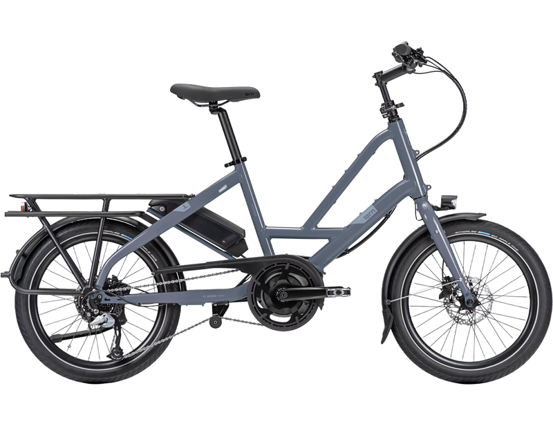 Balfes Bikes Tern Quick Haul D8 Active Plus Electric Cargo Bike 2026 in Gloss Blue Grey | Free postage over £30, £10 off first order, price match & 0% finance.