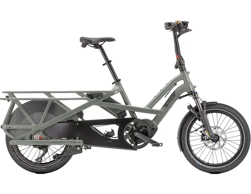 Balfes Bikes Tern GSD S10 LR 400wh Performance CX Electric Cargo Bike 2025 in Gloss Dark Sage | Free postage over £30, £10 off first order, price match & 0% finance.