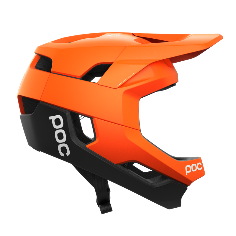 POC Otocon Race MIPS Helmet in Fluorescent Orange/ Uranium Black Matt-2