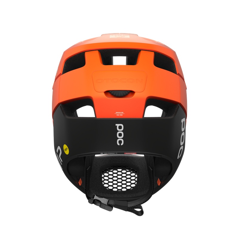 POC Otocon Race MIPS Helmet in Fluorescent Orange/ Uranium Black Matt-3