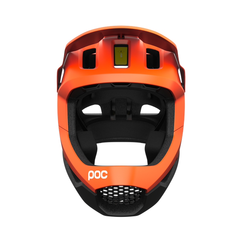 POC Otocon Race MIPS Helmet in Fluorescent Orange/ Uranium Black Matt-1