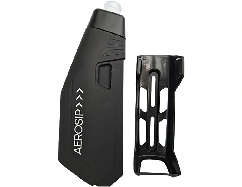 Aerosip Water Bottle and Cage in Black