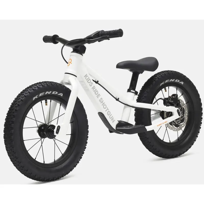 Balfes Bikes Kids Ride Shotgun Dirt Hero II Balance Bike 14inch wheel with Magura Brake 2027 in Arctic Storm White | Free postage over £30, £10 off first order, price match & 0% finance.