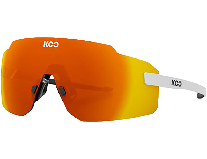 Koo Supernova Sunglasses in White/Red Mirror