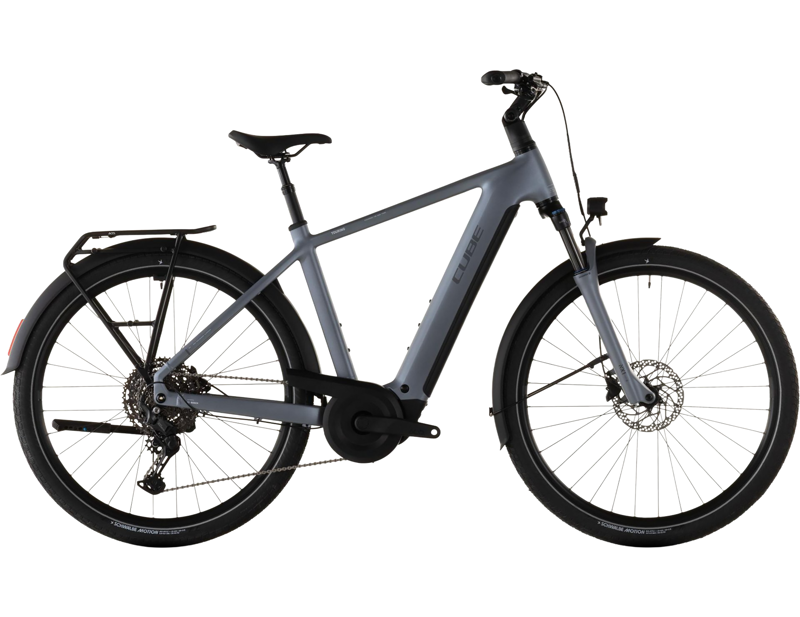 Cube Touring Hybrid Pro 800 Electric Hybrid Bike 2026 in Pearlgrey/Chrome