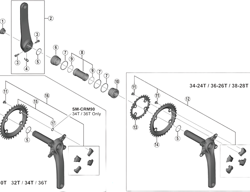 Balfes Bikes Shimano crank FC-7800 clamp bolt | Free postage over £30, £10 off first order, price match & 0% finance.