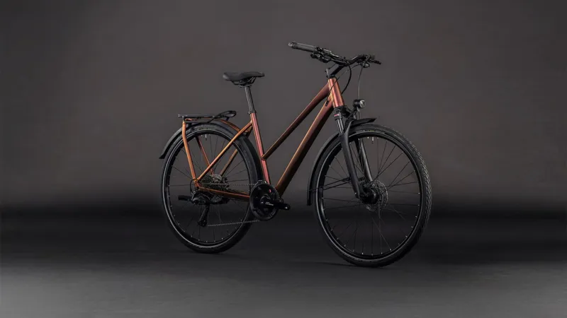 Cube Kathmandu Pro Trapeze Hybrid Bike 2026 in Sunglow/Prizm-6