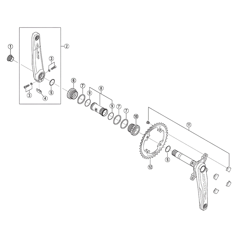 Balfes Bikes Shimano FC-M810 crank arm fixing bolt | Free postage over £30, £10 off first order, price match & 0% finance.
