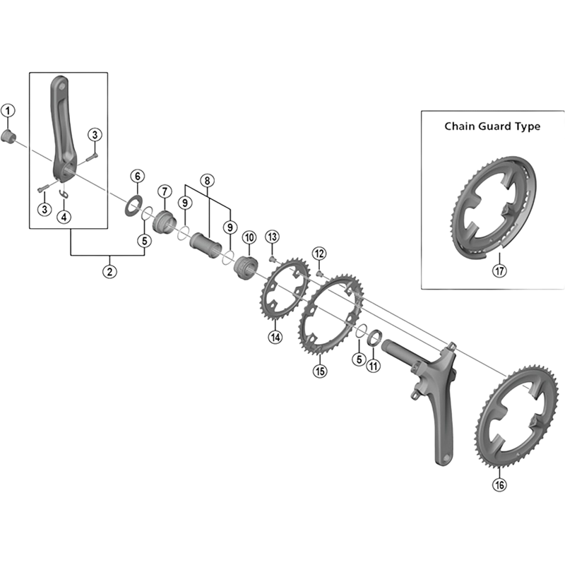 Balfes Bikes Shimano FC-M552 inner gear fixing bolt - M8 x 8.5mm - pack of 4 | Free postage over £30, £10 off first order, price match & 0% finance.