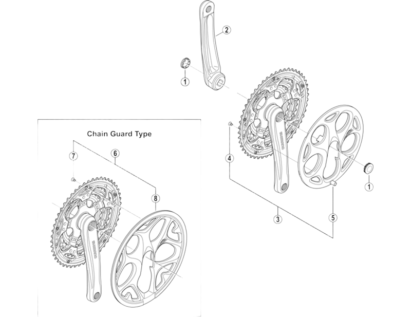 Balfes Bikes Shimano FC-M131 crank arm cap | Free postage over £30, £10 off first order, price match & 0% finance.