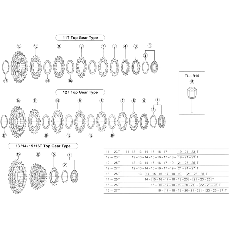 Balfes Bikes Shimano CS-7800 spacer T - 1.0 mm | Free postage over £30, £10 off first order, price match & 0% finance.