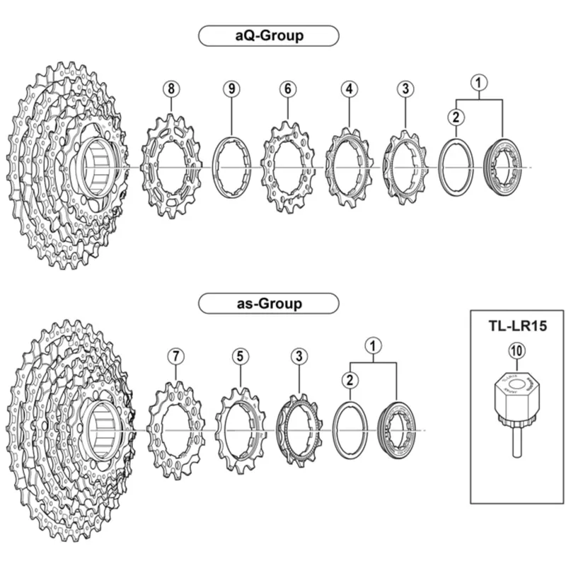 Shimano CS-M760 cassette sprocket 13T-1