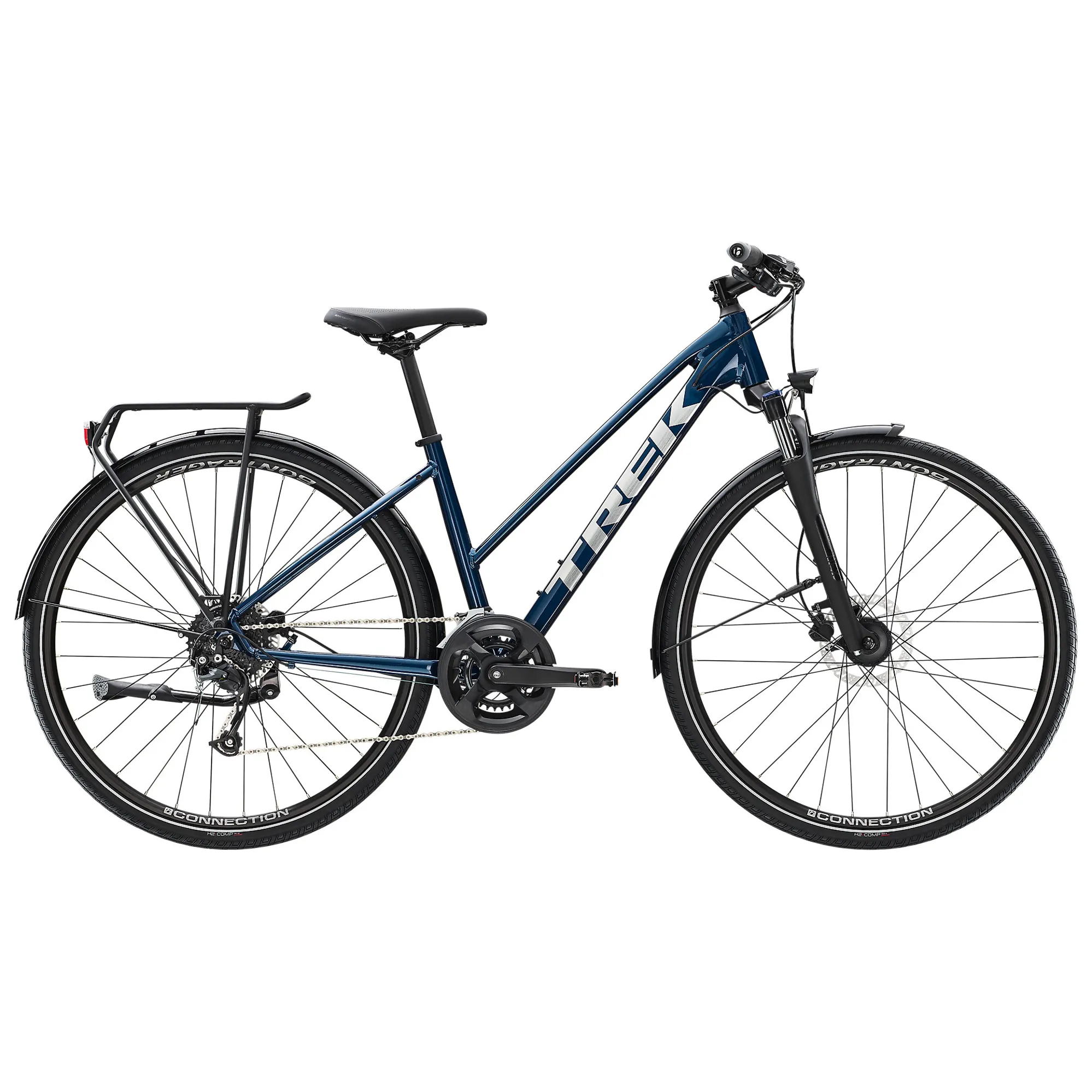 Trek Dual Sport Stagger Equipped Hybrid Bikes 2022 in Blue