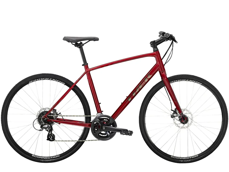 Trek FX 1 Disc Hybrid Bike 2023 in Red