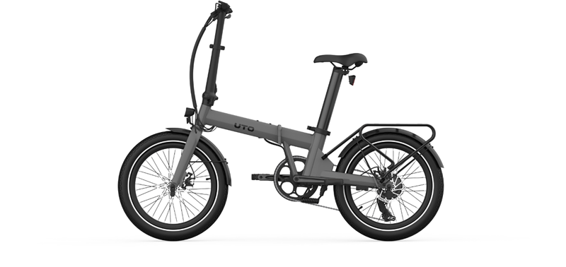 UTO Essential ESS20 Electric Folding Bike 2027 in Satin Grey-2