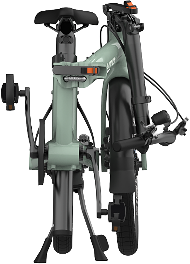 UTO Afternoon PRO20 Electric Folding Bike 2027 in Smoked Green-2