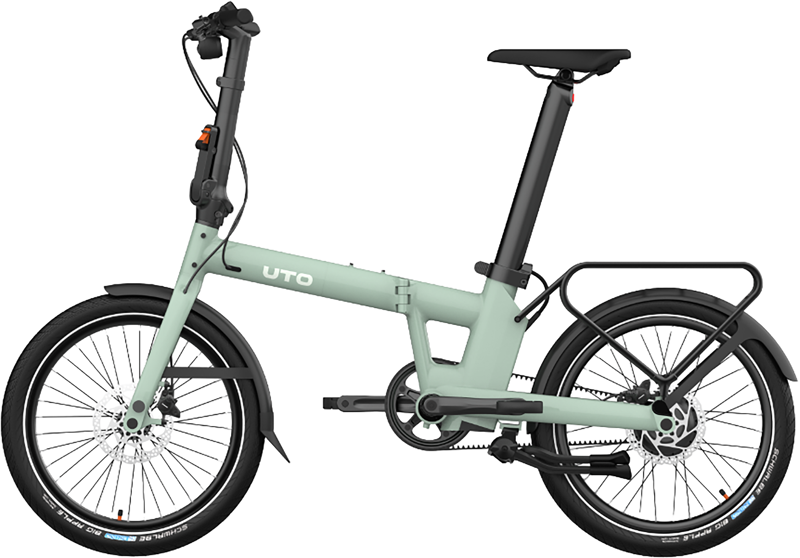 UTO Afternoon PRO20 Electric Folding Bike 2027 in Smoked Green-1