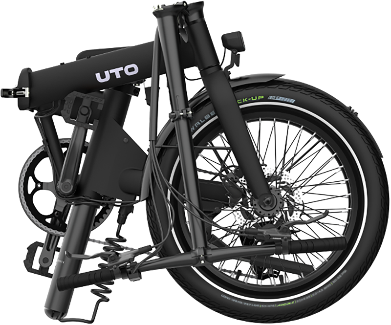 UTO Afternoon OG20 Electric Folding Bike 2027 in Onyx Black-1
