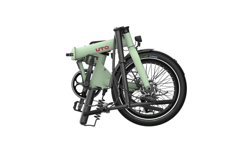 UTO Afternoon OG20 Electric Folding Bike 2027 in Sage Green-2