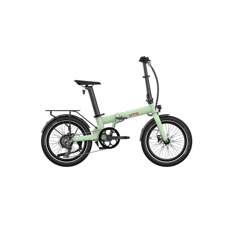 Balfes Bikes Uto UTO Afternoon OG20 Electric Folding Bike 2027 in Sage Green | Free postage over £30, £10 off first order, price match & 0% finance.